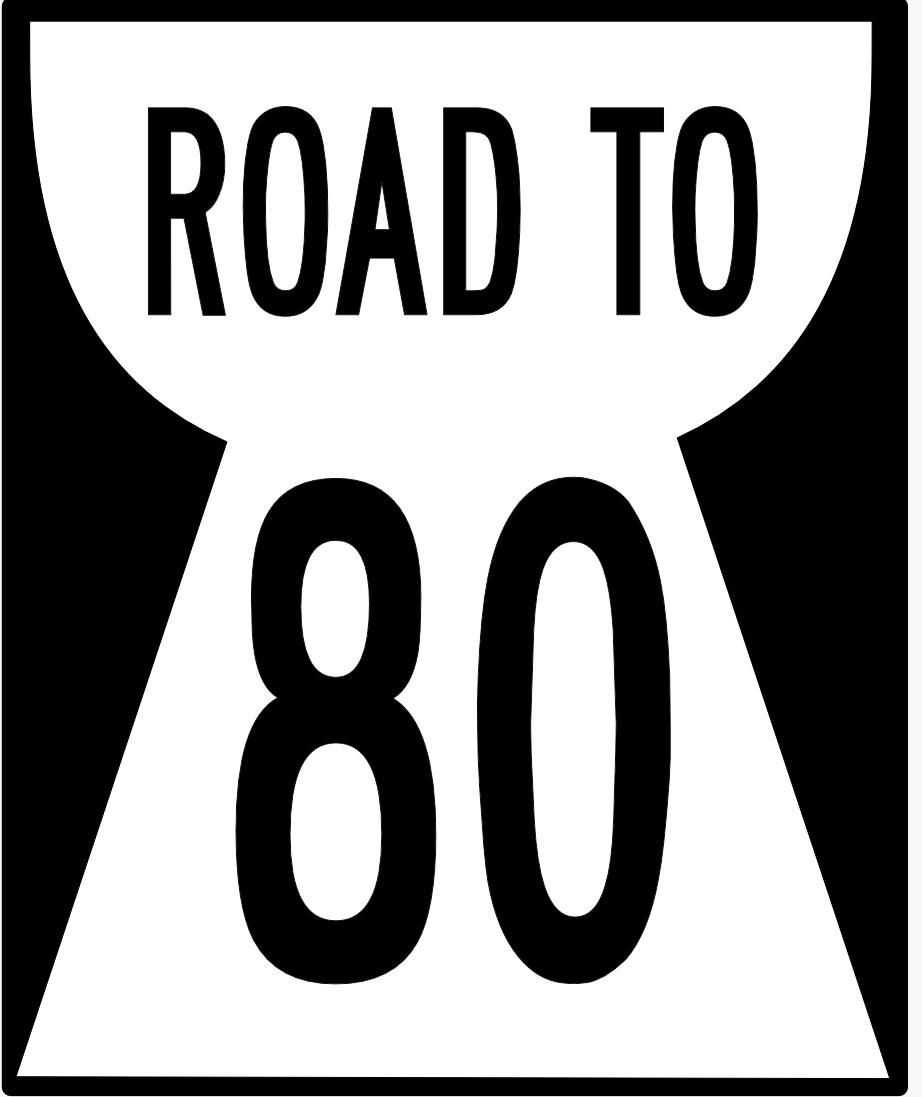 Road to 80 Logo